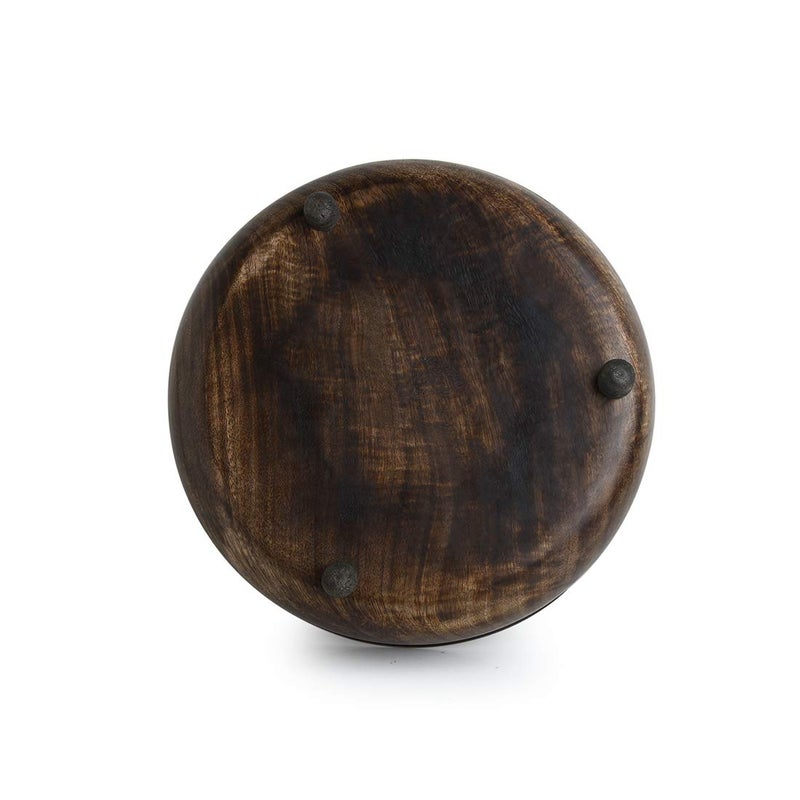 ExclusiveLane Handpainted Mango Wooden Chapati Box Indian For Storing Roti Box Container Casserole For Roti With Lid Tortilla Warmer Holder - Image 5